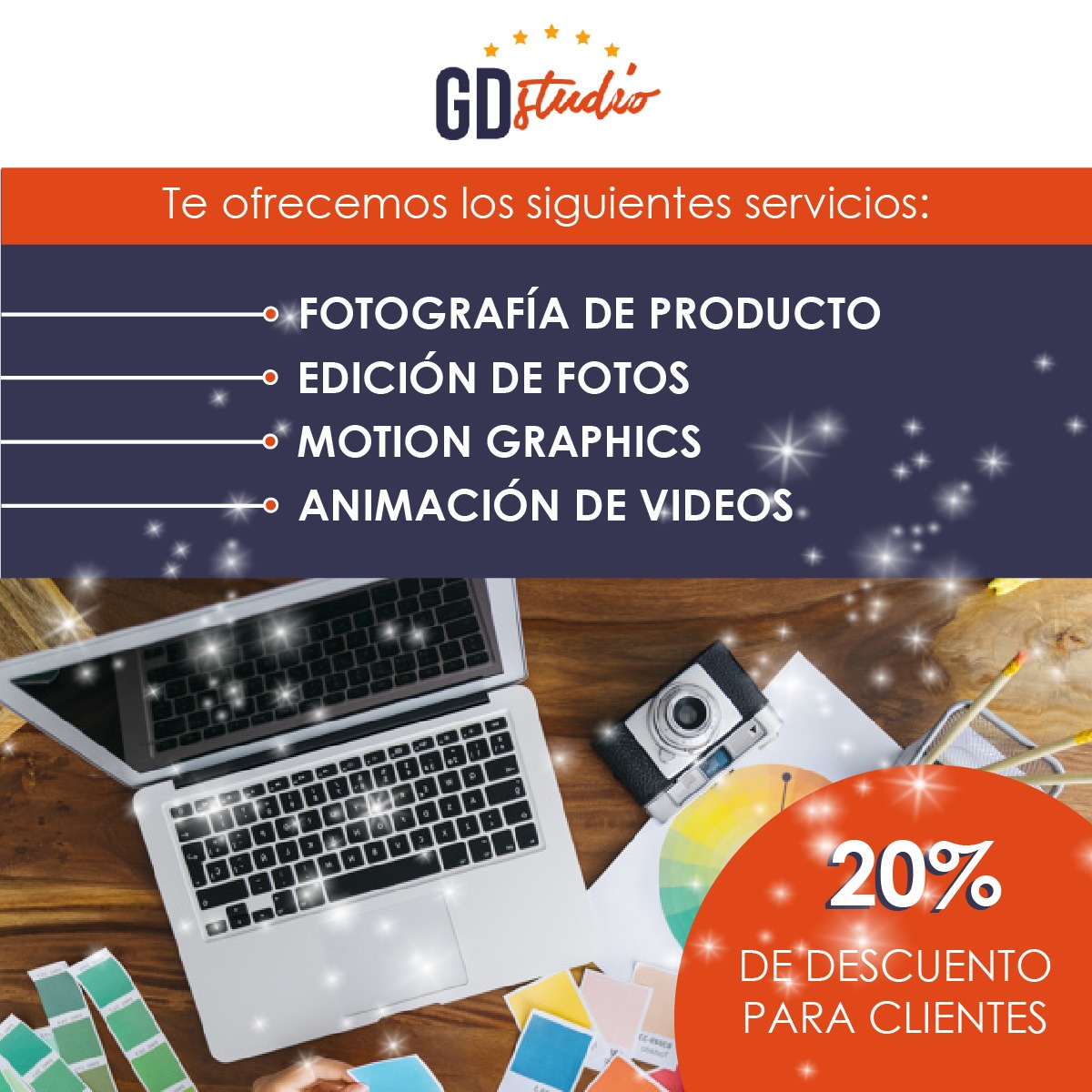 Fotografía de productos, edición, animación.